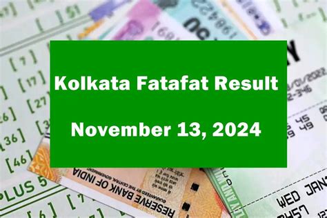 kolkata ff fatafat result today|Kolkata FF Fatafat 2024 kolkata fatafat Today Result live...